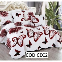 CUVERTURA PAT DUBLU 5 PIESE BUMBAC COD CEC2 CUVERTURA PAT DUBLU 5 PIESE BUMBAC COD CEC2