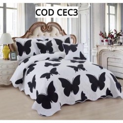 CUVERTURA PAT DUBLU 5 PIESE BUMBAC COD CEC3 CUVERTURA PAT DUBLU 5 PIESE BUMBAC COD CEC3