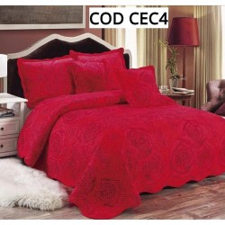 CUVERTURA PAT DUBLU 5 PIESE BUMBAC COD CEC4 CUVERTURA PAT DUBLU 5 PIESE BUMBAC COD CEC4