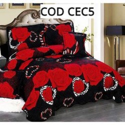 CUVERTURA PAT DUBLU 5 PIESE BUMBAC COD CEC5 CUVERTURA PAT DUBLU 5 PIESE BUMBAC COD CEC5