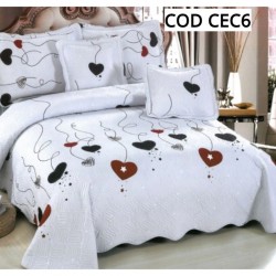 CUVERTURA PAT DUBLU 5 PIESE BUMBAC COD CEC6 CUVERTURA PAT DUBLU 5 PIESE BUMBAC COD CEC6