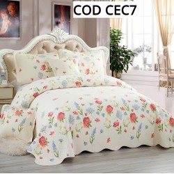 CUVERTURA PAT DUBLU 5 PIESE BUMBAC COD CEC7 CUVERTURA PAT DUBLU 5 PIESE BUMBAC COD CEC7