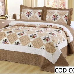 Cuvertura Pat Dublu 3 Piese Bumbac Finet COD CCQ15
