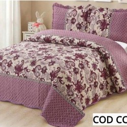 Cuvertura Pat Dublu 3 Piese Bumbac Finet COD CCQ23