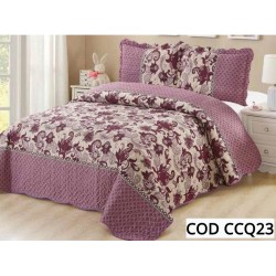 Cuvertura Pat Dublu 3 Piese Bumbac Finet COD CCQ23