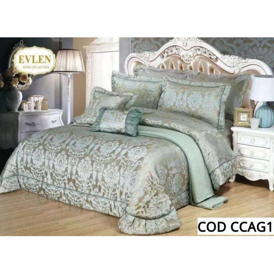 Cuvertura Pat Dublu 3 Piese LUX cod CCAG1 Cuvertura Pat Dublu 3 Piese LUX cod CCAG1