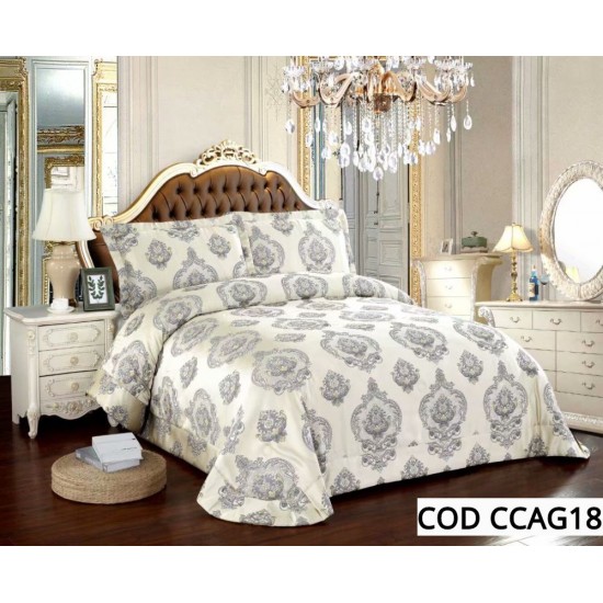 Cuvertura Pat Dublu 3 Piese LUX Cod CCAG18 Cuvertura Pat Dublu 3 Piese LUX Cod CCAG18