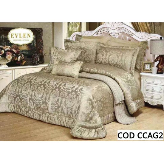 Cuvertura Pat Dublu 3 Piese LUX Cod CCAG2 Cuvertura Pat Dublu 3 Piese LUX Cod CCAG2