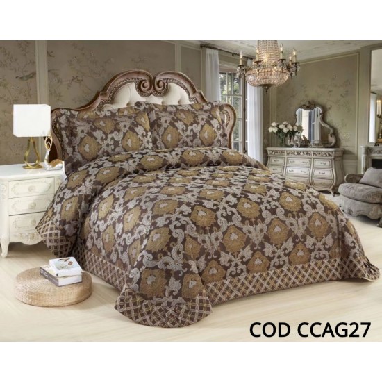 Cuvertura Pat Dublu 3 Piese LUX Cod CCAG27 Cuvertura Pat Dublu 3 Piese LUX Cod CCAG27