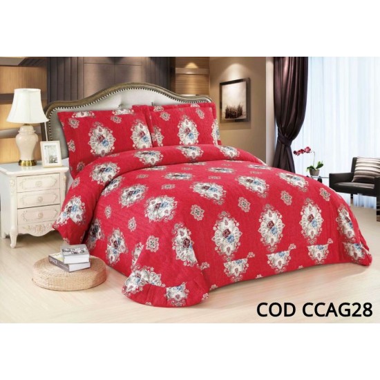 Cuvertura Pat Dublu 3 Piese LUX Cod CCAG28 Cuvertura Pat Dublu 3 Piese LUX Cod CCAG28
