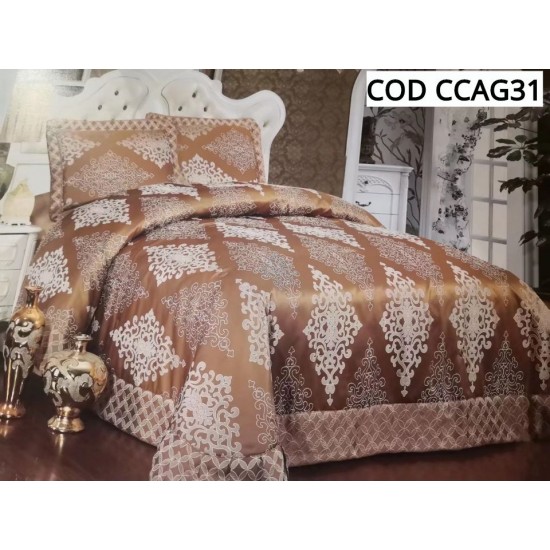 Cuvertura LUX Pat Dublu 3 Piese Cod CCAG31 Cuvertura LUX Pat Dublu 3 Piese Cod CCAG31
