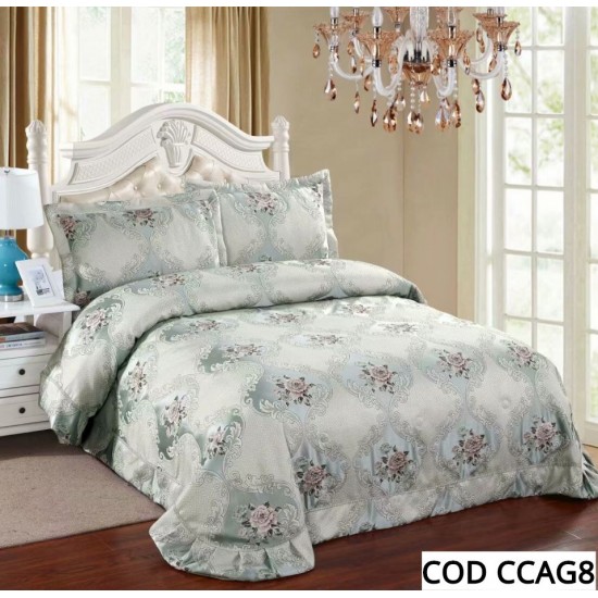 Cuvertura Pat Dublu 3 Piese LUX Cod CCAG8 Cuvertura Pat Dublu 3 Piese LUX Cod CCAG8