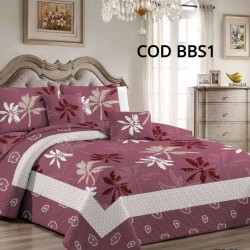 Cuvertura Pat Dublu 3 Piese Bumbac Satinat Cod BBS1 Cuvertura Pat Dublu 3 Piese Bumbac Satinat Cod BBS1