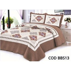 Cuvertura Pat Dublu 3 Piese Bumbac Satinat Cod BBS13