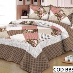 Cuvertura Pat Dublu 3 Piese Bumbac Satinat Cod BBS14 Cuvertura Pat Dublu 3 Piese Bumbac Satinat Cod BBS14