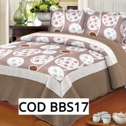 CUVERTURA PAT DUBLU 3 PIESE BUMBAC SATINAT COD BBS17 CUVERTURA PAT DUBLU 3 PIESE BUMBAC SATINAT COD BBS17
