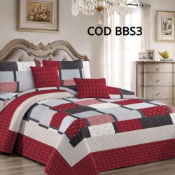 Cuvertura Pat Dublu 3 Piese Bumbac Satinat Cod BBS3 Cuvertura Pat Dublu 3 Piese Bumbac Satinat Cod BBS3