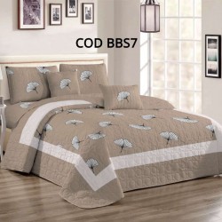 Cuvertura Pat Dublu 3 Piese Bumbac Satinat Cod BBS7 Cuvertura Pat Dublu 3 Piese Bumbac Satinat Cod BBS7