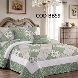 Cuvertura Pat Dublu 3 Piese Bumbac Satinat Cod BBS9 Cuvertura Pat Dublu 3 Piese Bumbac Satinat Cod BBS9