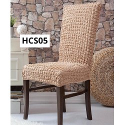 SET 6 HUSE CREPONATE PENTRU SCAUNE MARO DESCHIS COD HCS05
