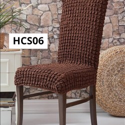SET 6 HUSE CREPONATE PENTRU SCAUNE MARO INCHIS COD HCS06
