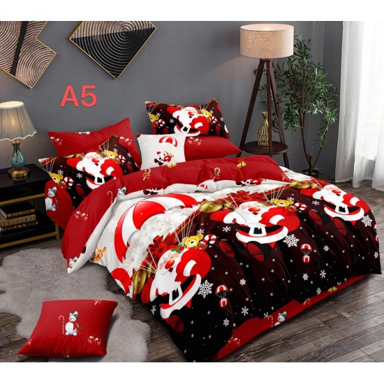 Lenjerie Bumbac Finet 6 Piese MODEL CRACIUN COD A5 Lenjerie Bumbac Finet 6 Piese MODEL CRACIUN COD A5