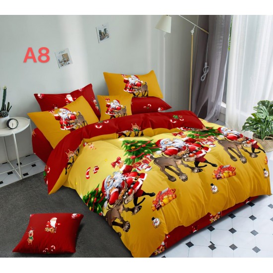 Lenjerie Bumbac Finet 6 Piese MODEL CRACIUN COD A8 Lenjerie Bumbac Finet 6 Piese MODEL CRACIUN COD A8