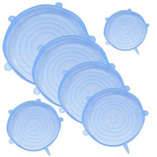 Set 6 capace flexibile din silicon, pentru caserole 1+1 GRATIS Set 6 capace flexibile din silicon, pentru caserole 1+1 GRATIS