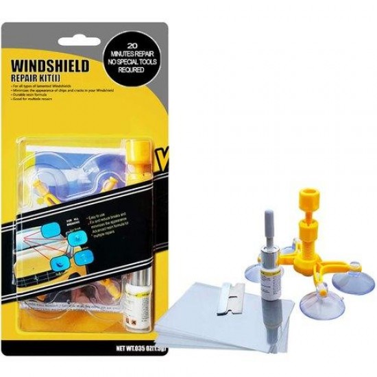 KIT PENTRU REPARATIE PARBRIZ SAU GEAM AUTO 1+1 GRATIS