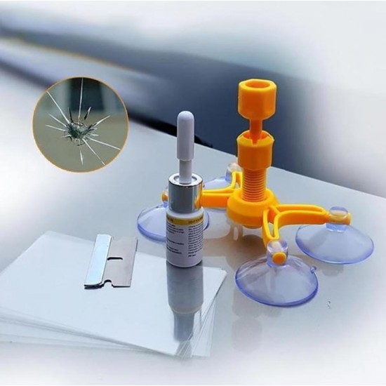 KIT PENTRU REPARATIE PARBRIZ SAU GEAM AUTO 1+1 GRATIS