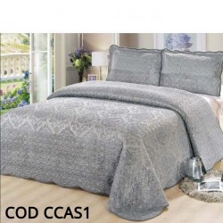 Cuvertura Pat Catifea 3 Piese COD - CCAS1 Cuvertura Pat Catifea 3 Piese COD - CCAS1