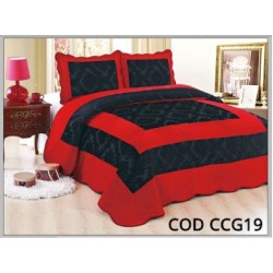 Cuvertura Pat Catifea 3 Piese COD - CCG19