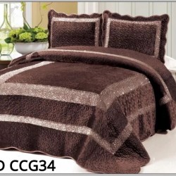 Cuvertura Pat Catifea 3 piese - COD CCG34 Cuvertura Pat Catifea 3 piese - COD CCG34