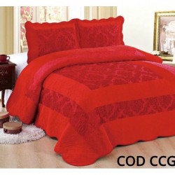 Cuvertura Pat Catifea 3 Piese - COD CCG35 Cuvertura Pat Catifea 3 Piese - COD CCG35