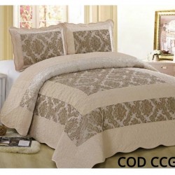 Cuvertura Pat Catifea 3 Piese COD - CCG41 Cuvertura Pat Catifea 3 Piese COD - CCG41