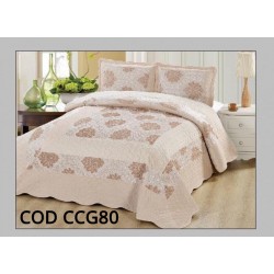 Cuvertura Pat Catifea 3 Piese - COD CCG80