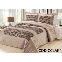 Cuvertura Pat Catifea 3 Piese - Cod CCLAK4
