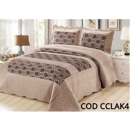 Cuvertura Pat Catifea 3 Piese - Cod CCLAK4