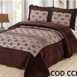 Cuvertura Pat Catifea 3 Piese - Cod CCLAK6 Cuvertura Pat Catifea 3 Piese - Cod CCLAK6