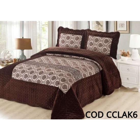 Cuvertura Pat Catifea 3 Piese - Cod CCLAK6