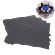 Set 4 folii de protectie aragaz, teflon, lavabile, negru