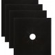 Set 4 folii de protectie aragaz, teflon, lavabile, negru
