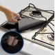 Set 4 folii de protectie aragaz, teflon, lavabile, negru