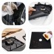 Set 4 folii de protectie aragaz, teflon, lavabile, negru