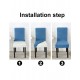 Set 6 huse pentru scaune - ALBASTRU Set 6 huse pentru scaune - ALBASTRU