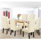 Set 6 huse pentru scaune - CREM UNT