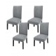 Set 6 huse pentru scaune - GRI DESCHIS Set 6 huse pentru scaune - GRI DESCHIS