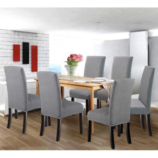 Set 6 huse pentru scaune - GRI DESCHIS Set 6 huse pentru scaune - GRI DESCHIS
