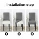 Set 6 huse pentru scaune - GRI DESCHIS Set 6 huse pentru scaune - GRI DESCHIS