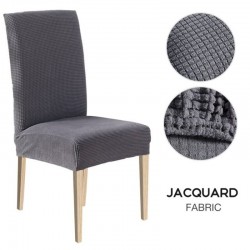 Set 6 huse pentru scaune - GRI INCHIS